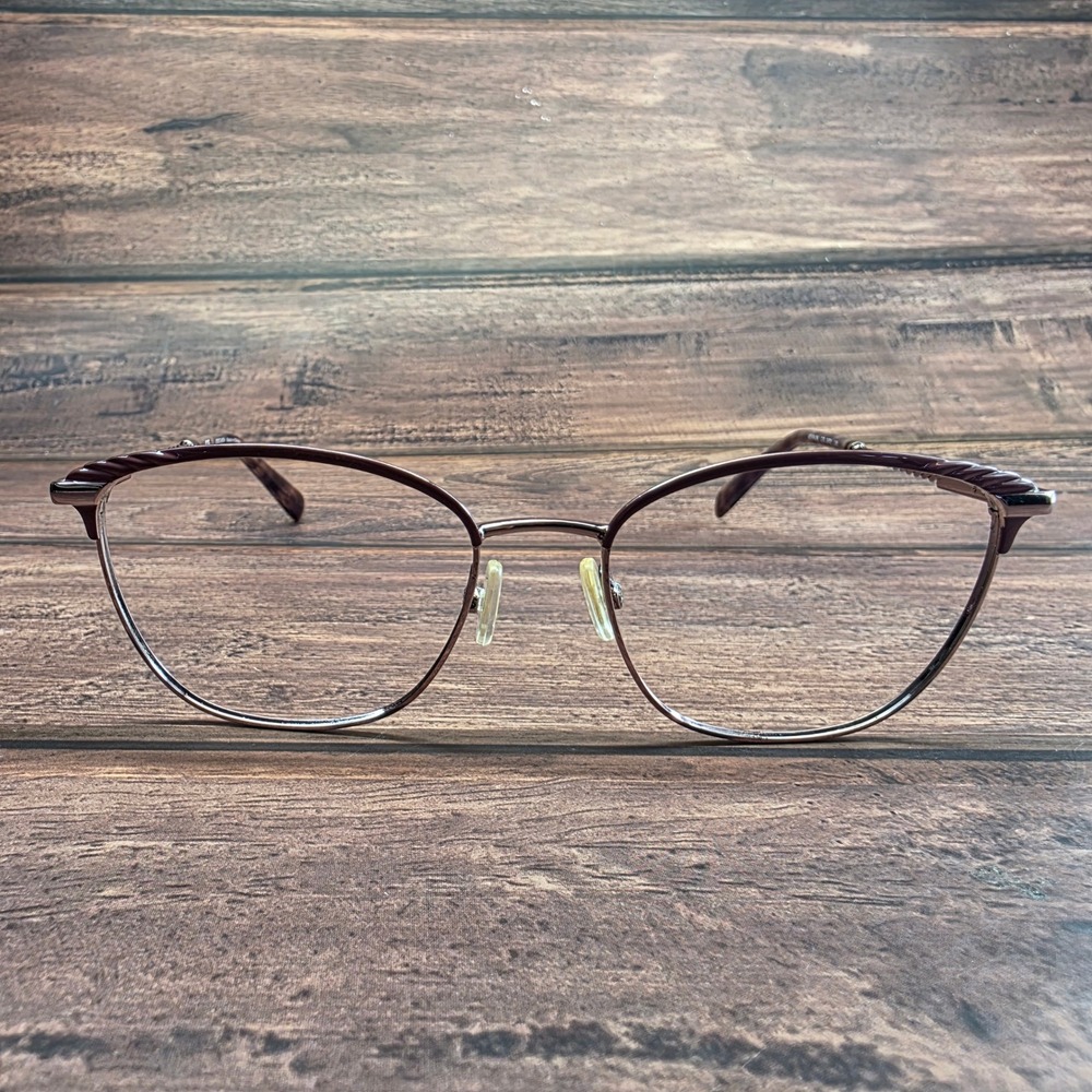 Escada VESB42K Purple Rose Gold Cat Eye Eyeglass Frames 54-17-135 Womens